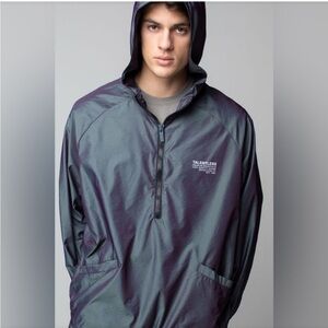 Talentless Massive Reflective Iridescent Track Jacket Unisex Size Large